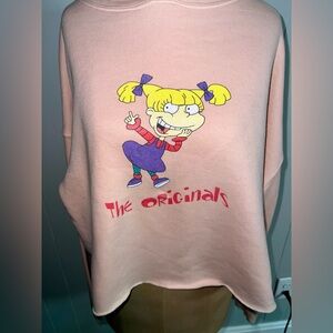 Angelica- Rugrats Pink Graphic Sweatshirt- Cropped